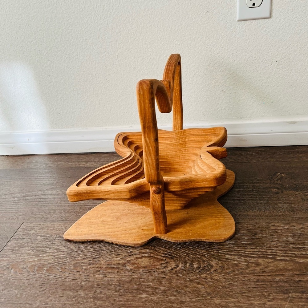 Wooden collapsible Fruit Basket - Picture 9 of 12